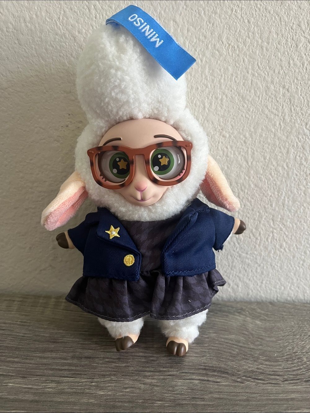 Disney MINISO Zootopia Bellwether Plush Officer Sheep Collectible Blind Box